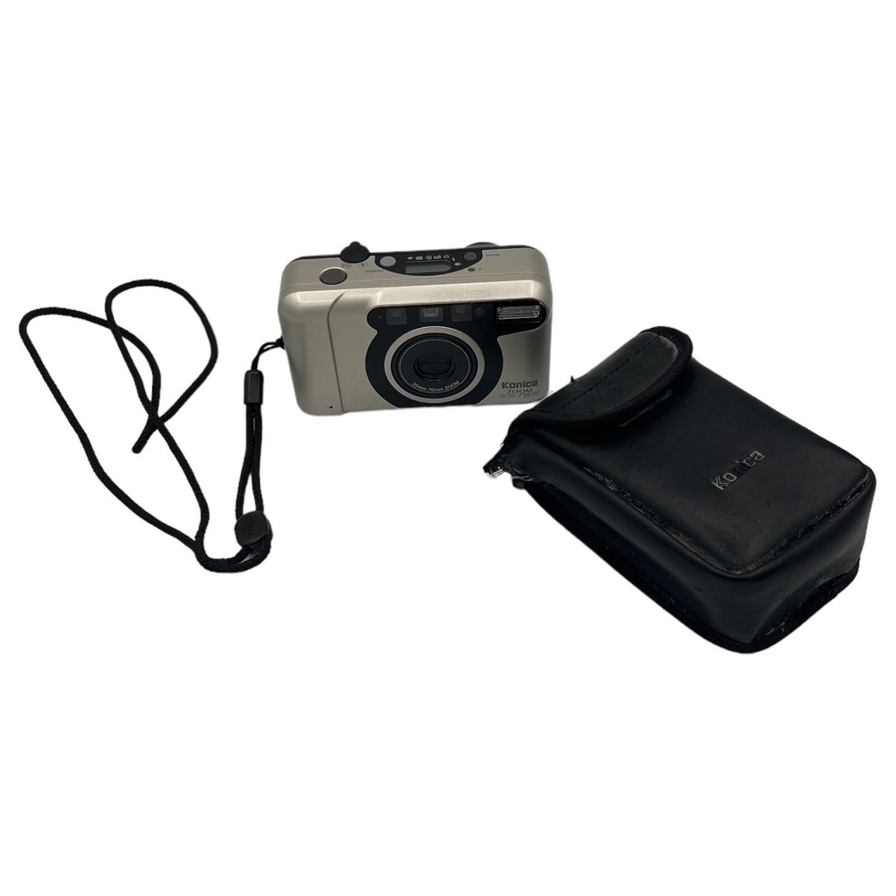 Konica Zoom‎ FR735R 35mm Film Camera Silver 35-70mm Lens with Case